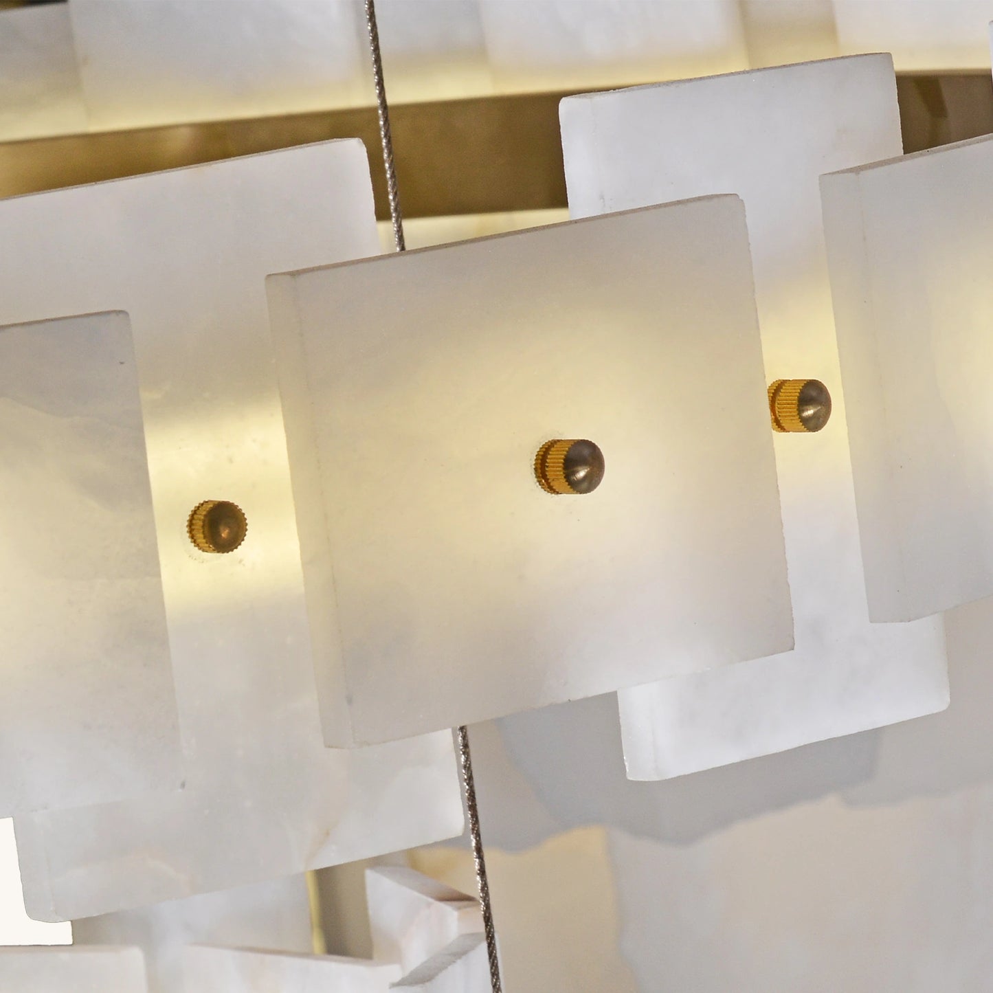 Geo - Golden Onyx Cluster Chandelier