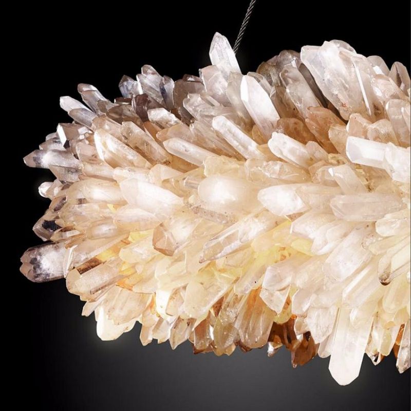 Leode Crystal Quartz Halo Chandelier