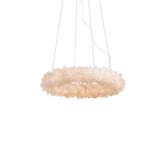 Leode Crystal Quartz Halo Chandelier