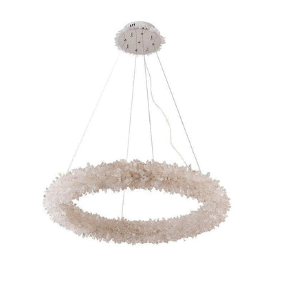 Leode Crystal Quartz Halo Chandelier