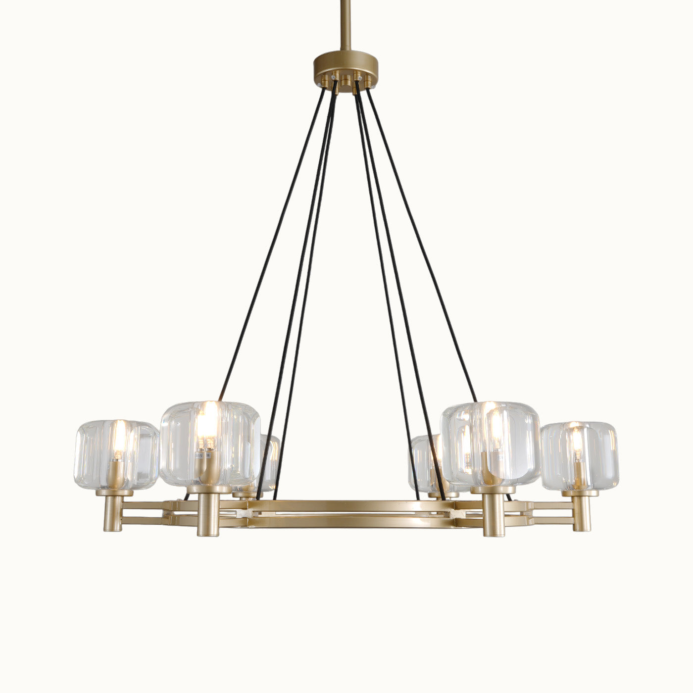 Football Crystal Round Chandelier