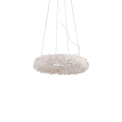 Leode Crystal Quartz Halo Chandelier