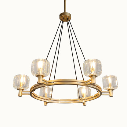 Football Crystal Round Chandelier