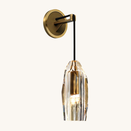 NebulaGlow Crystal Wall Sconce