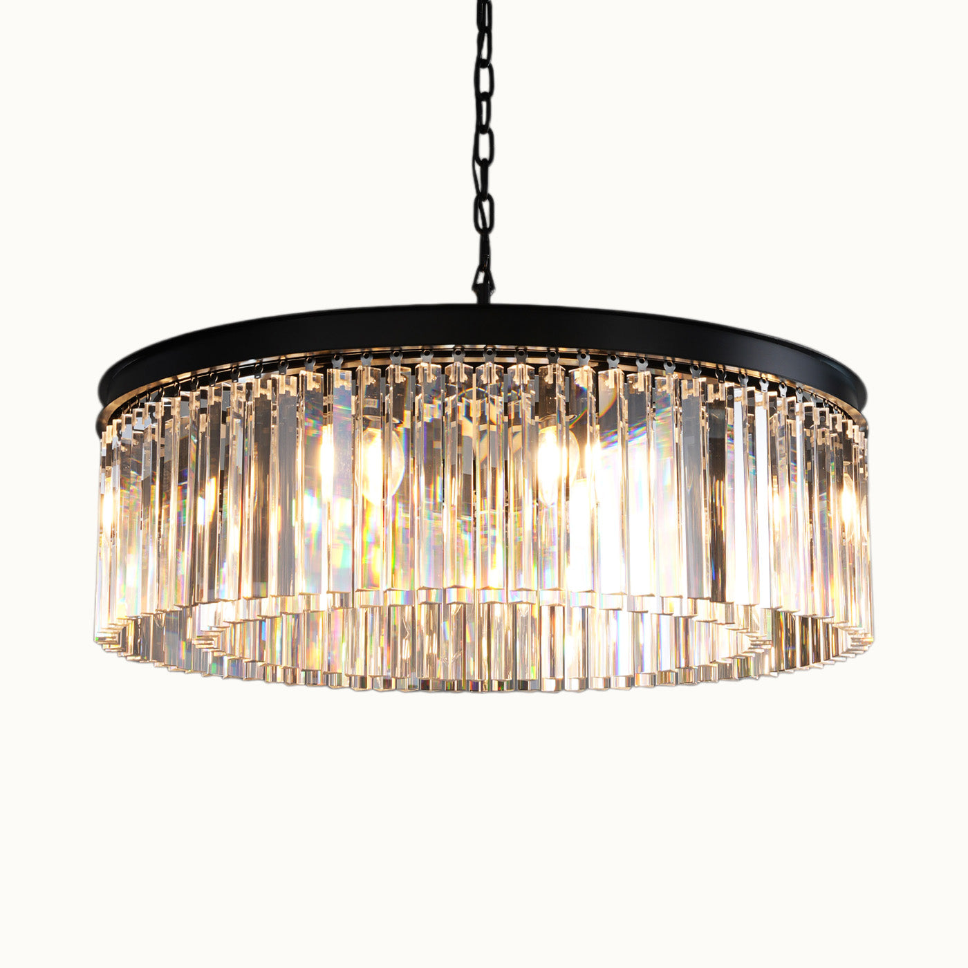 Rain Curtain Round Chandelier
