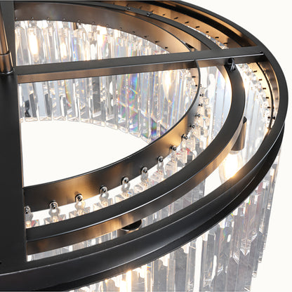 Rain Curtain Round Chandelier