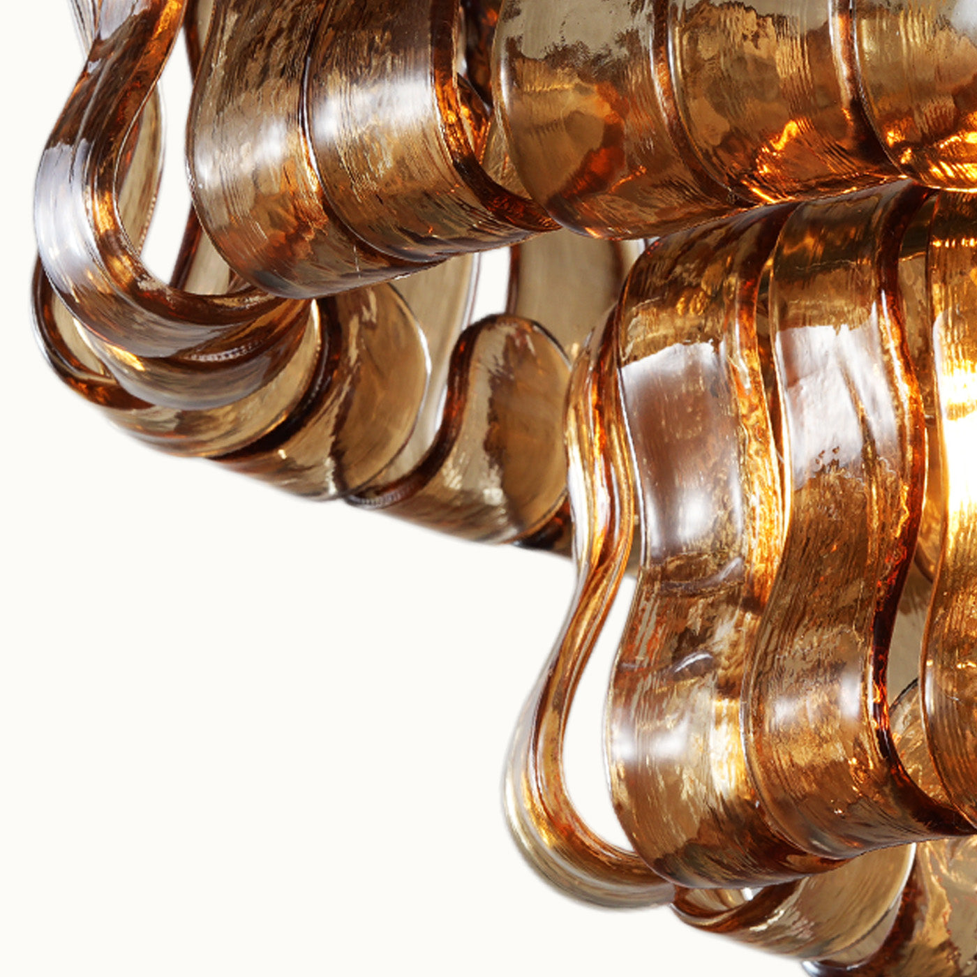 Amber Wave Linear Chandelier