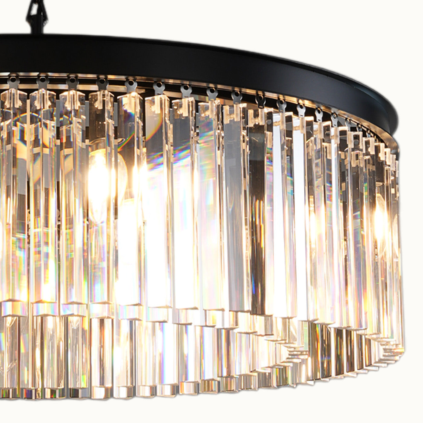 Rain Curtain Round Chandelier